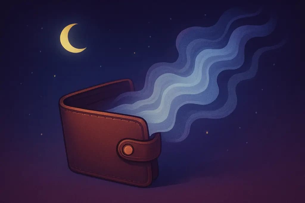 Dream illustration: A vanishing wallet
