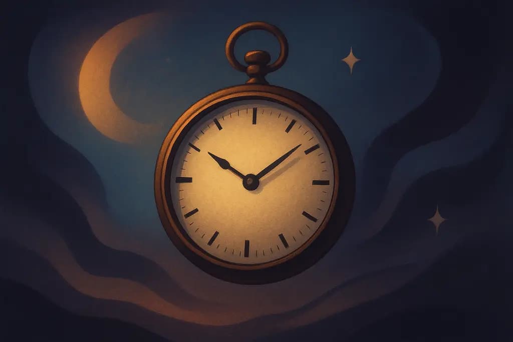 Dream illustration: A watch that stops mid-tick