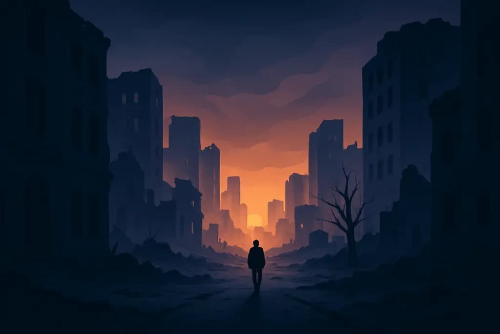 Dream illustration: Abandoned city
