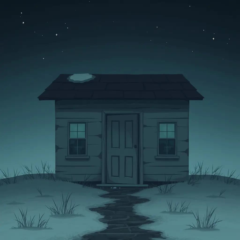 Dream illustration: Abandoned House With Door Ajar