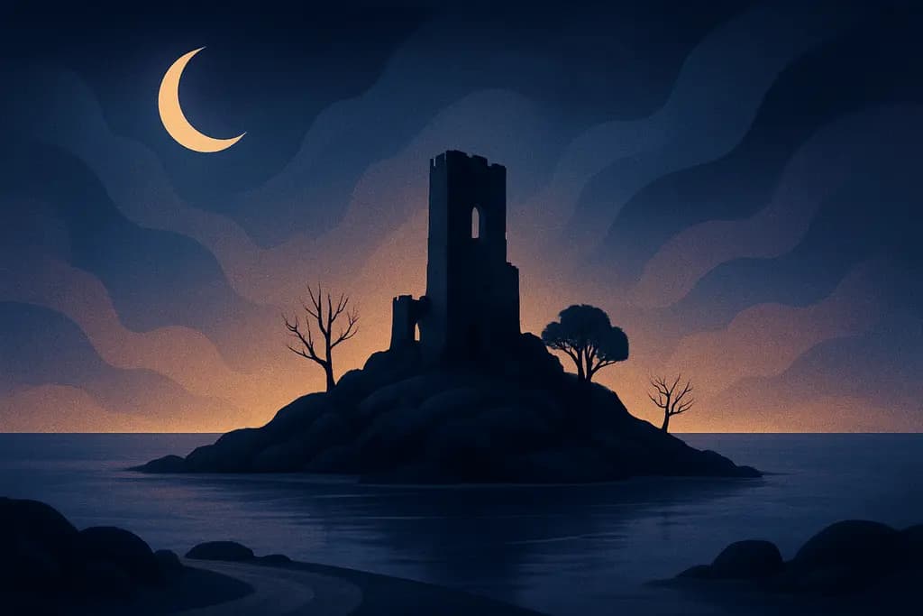Dream illustration: Abandoned island