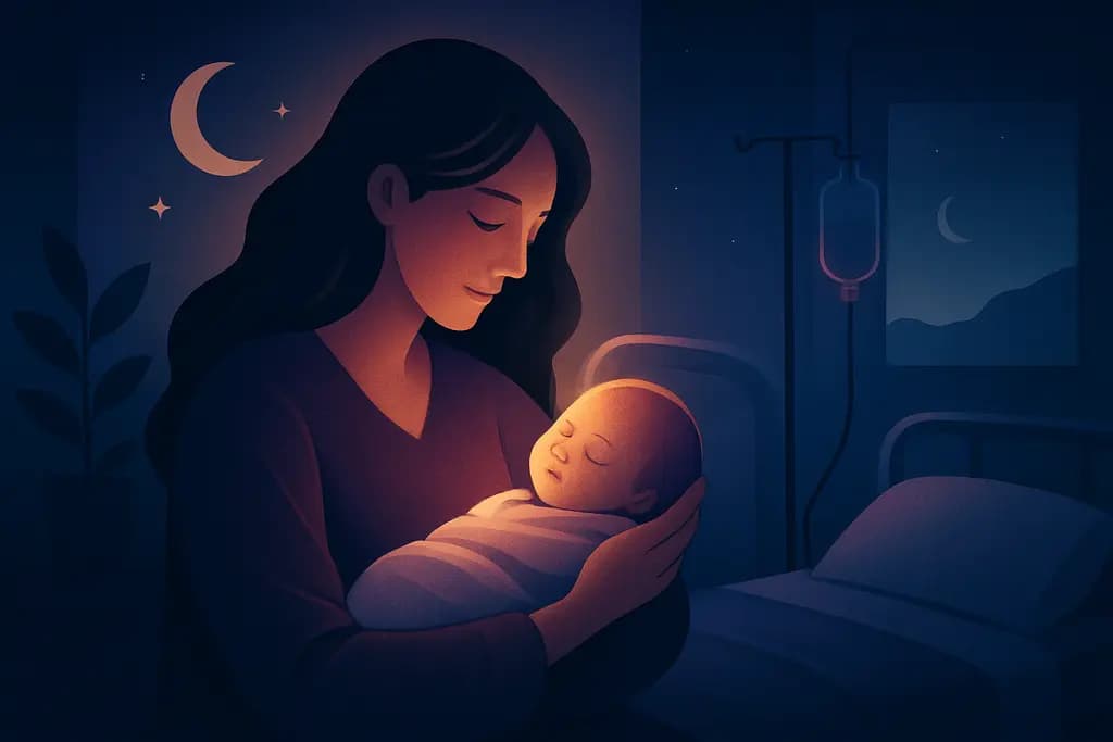 Dream illustration: adopting a baby in a hospital dream
