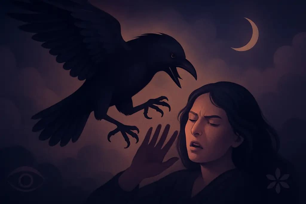 Dream illustration: Aggressive bird attack