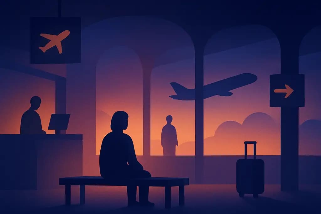Dream illustration: Airport terminal