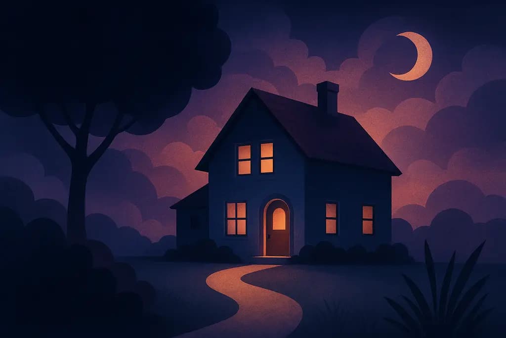Dream illustration: Altered childhood home