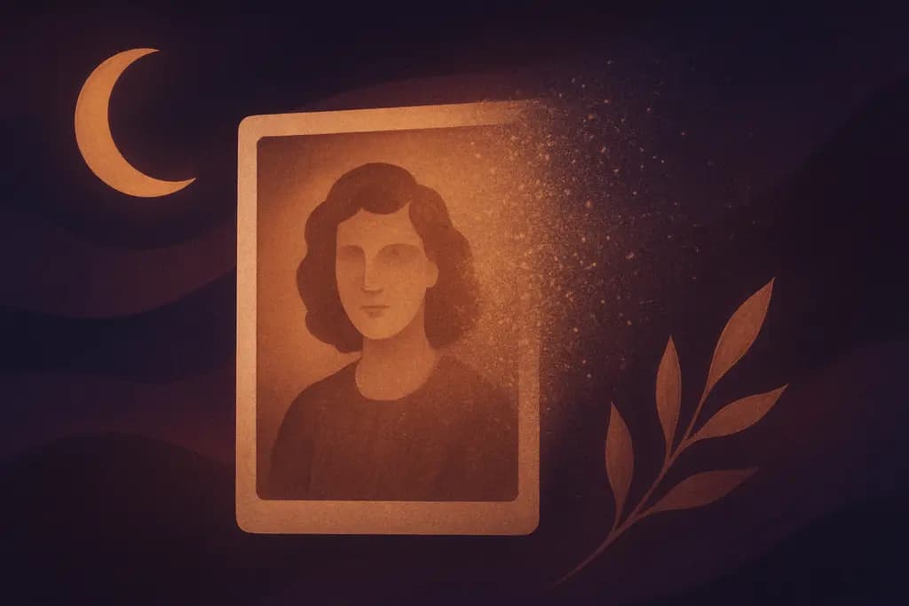 Dream illustration: An old photograph fading