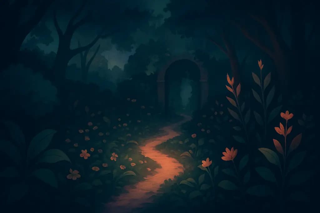 Dream illustration: An Overgrown Garden