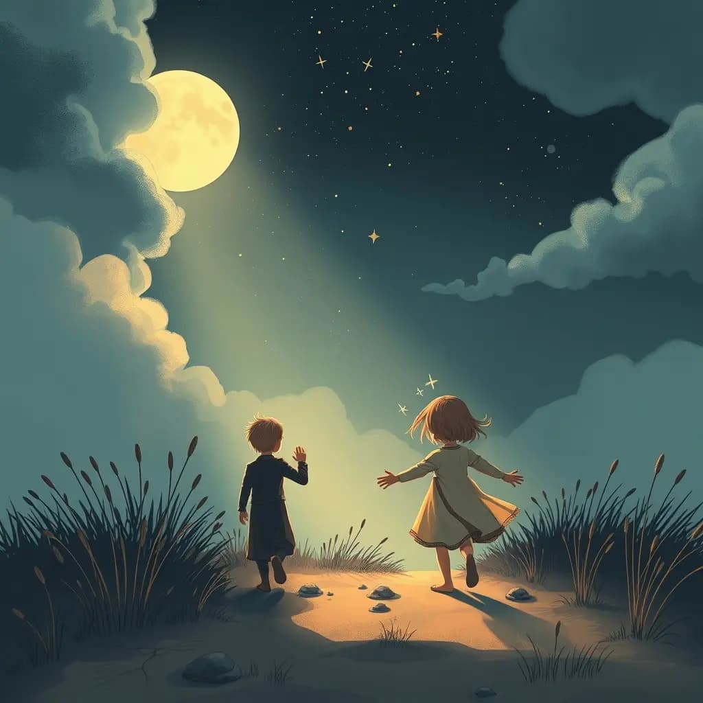 Dream illustration: An unknown child leading you