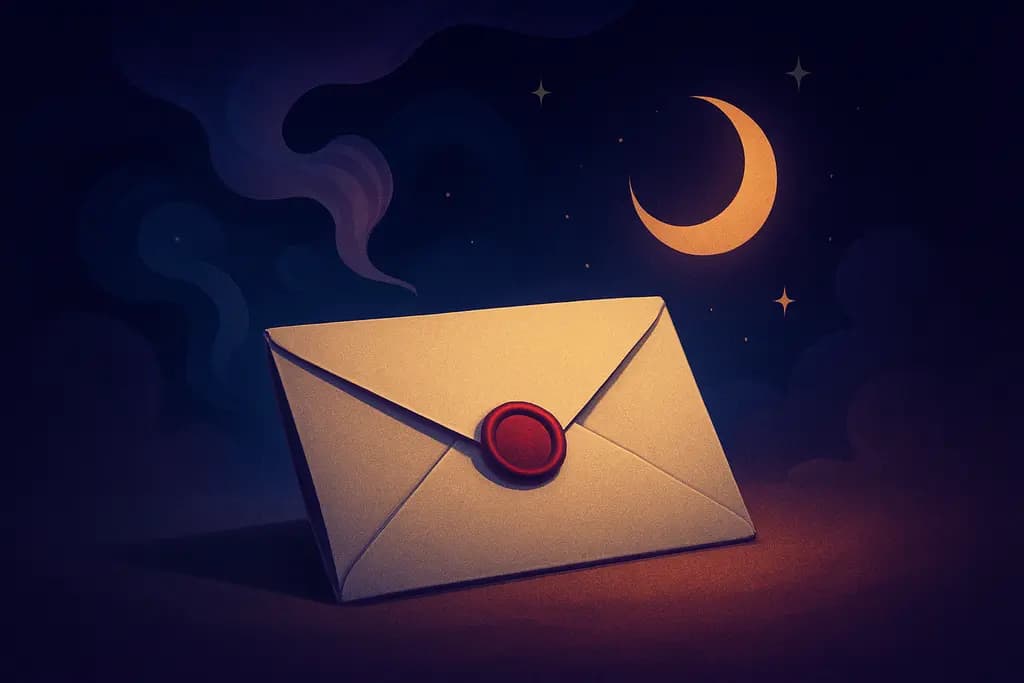 Dream illustration: An unopened letter