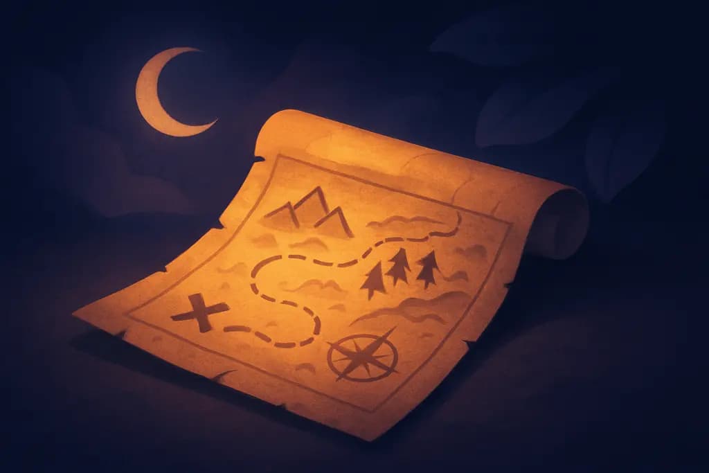 Dream illustration: Ancient map