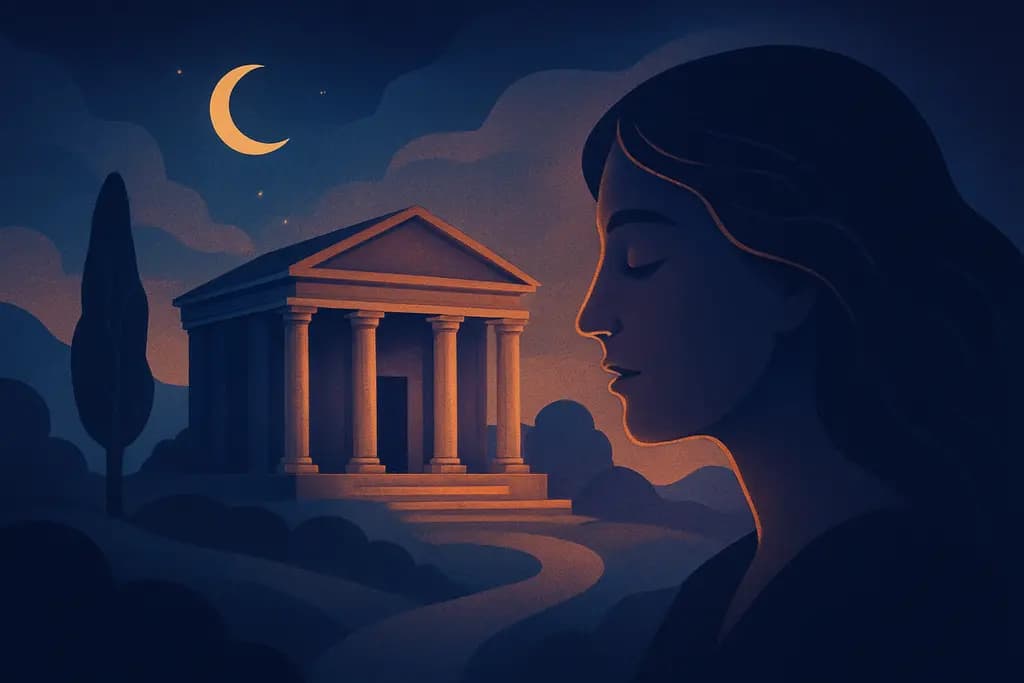 Dream illustration: Ancient temple