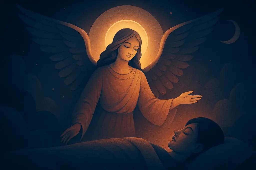 Dream illustration: Angel appears