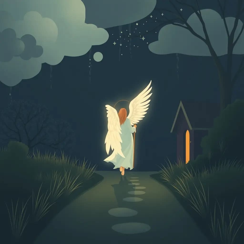 Dream illustration: Angel guides you home