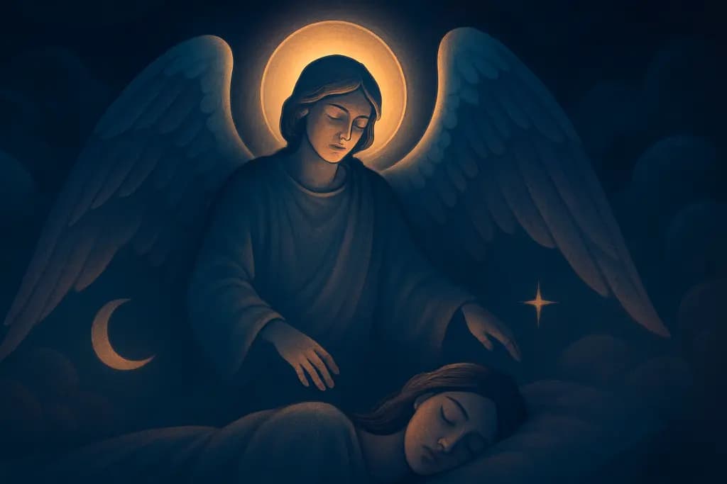 Dream illustration: Angel or guardian figure appears