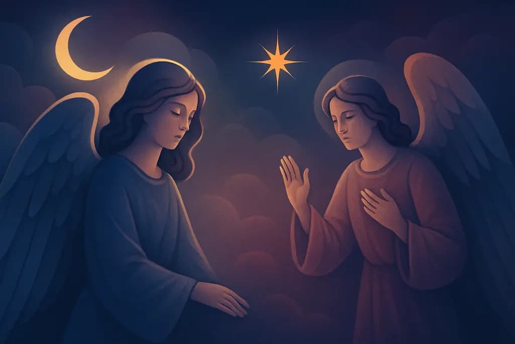 Dream illustration: Angels