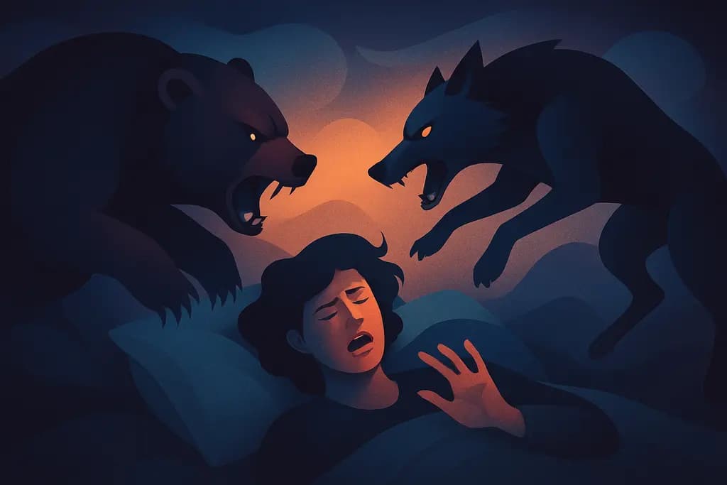 Dream illustration: Animals Attacking