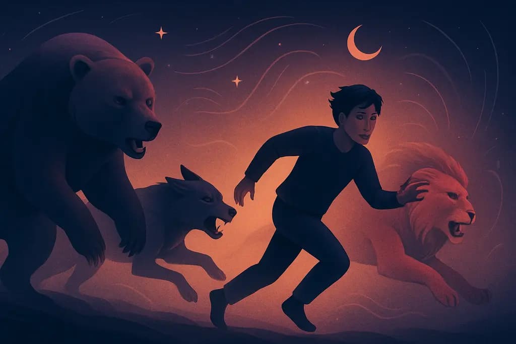 Dream illustration: Animals chasing you