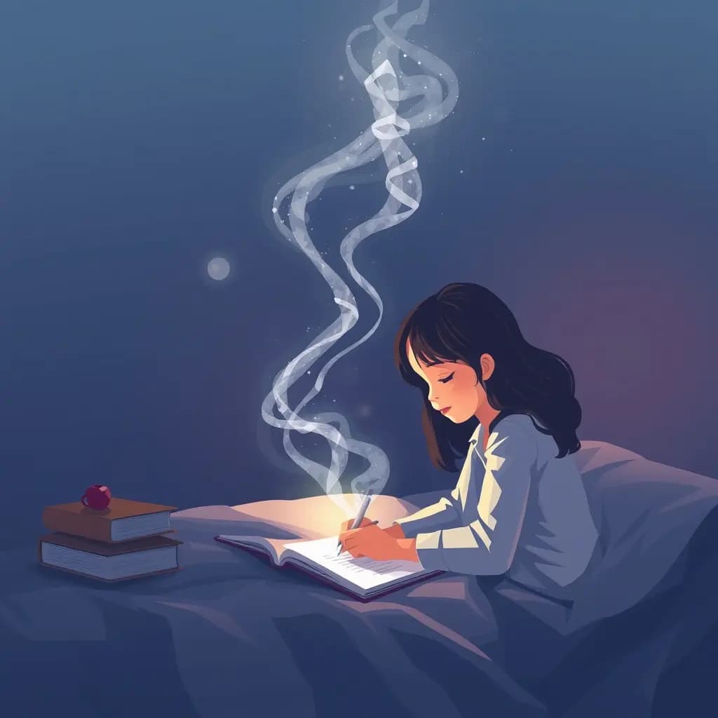 Dream illustration: Answer erased after writing