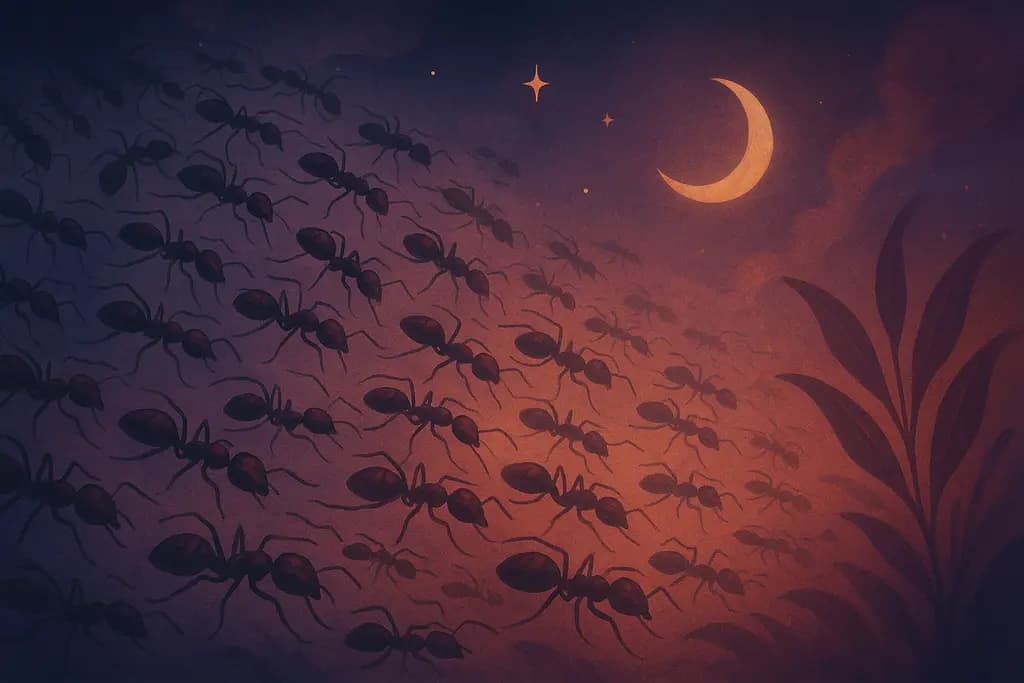 Dream illustration: Ants swarming