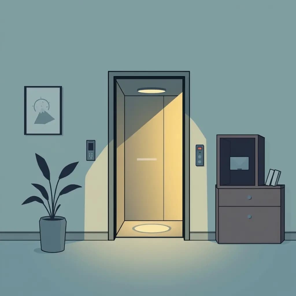Dream illustration: Apartment elevator only descends
