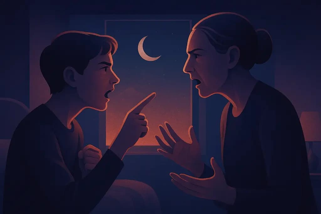 Dream illustration: Arguing with a parent