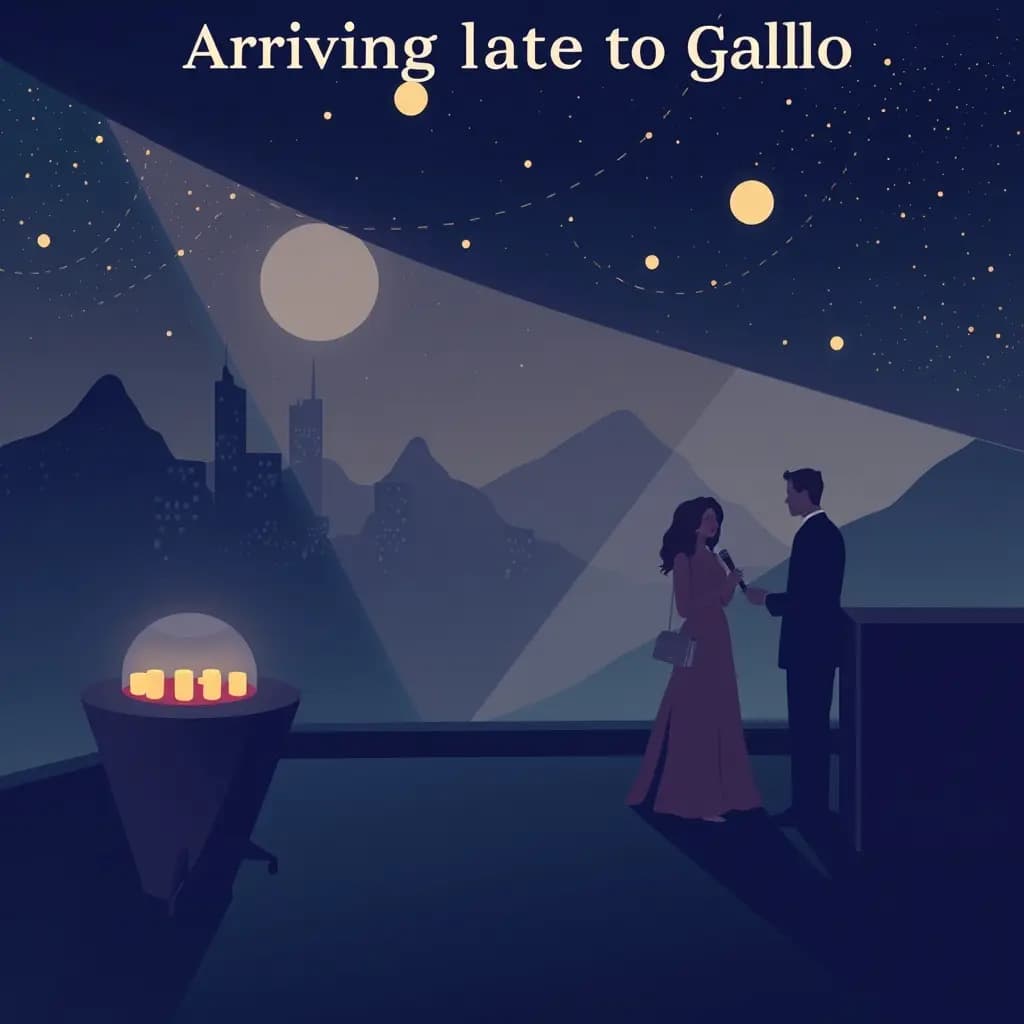 Dream illustration: Arriving late to gala dream