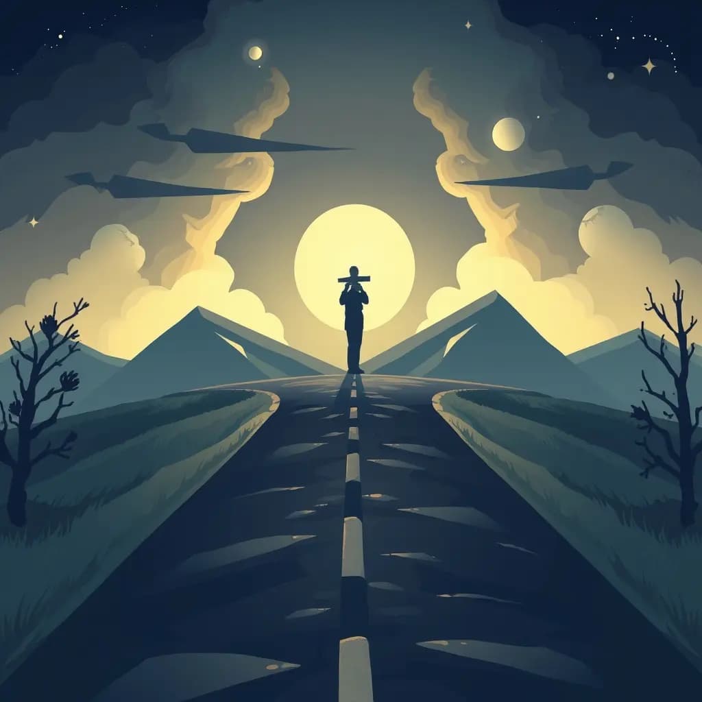 Dream illustration: At a Crossroads (Decision Point)