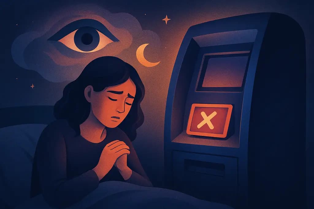 Dream illustration: ATM card declined