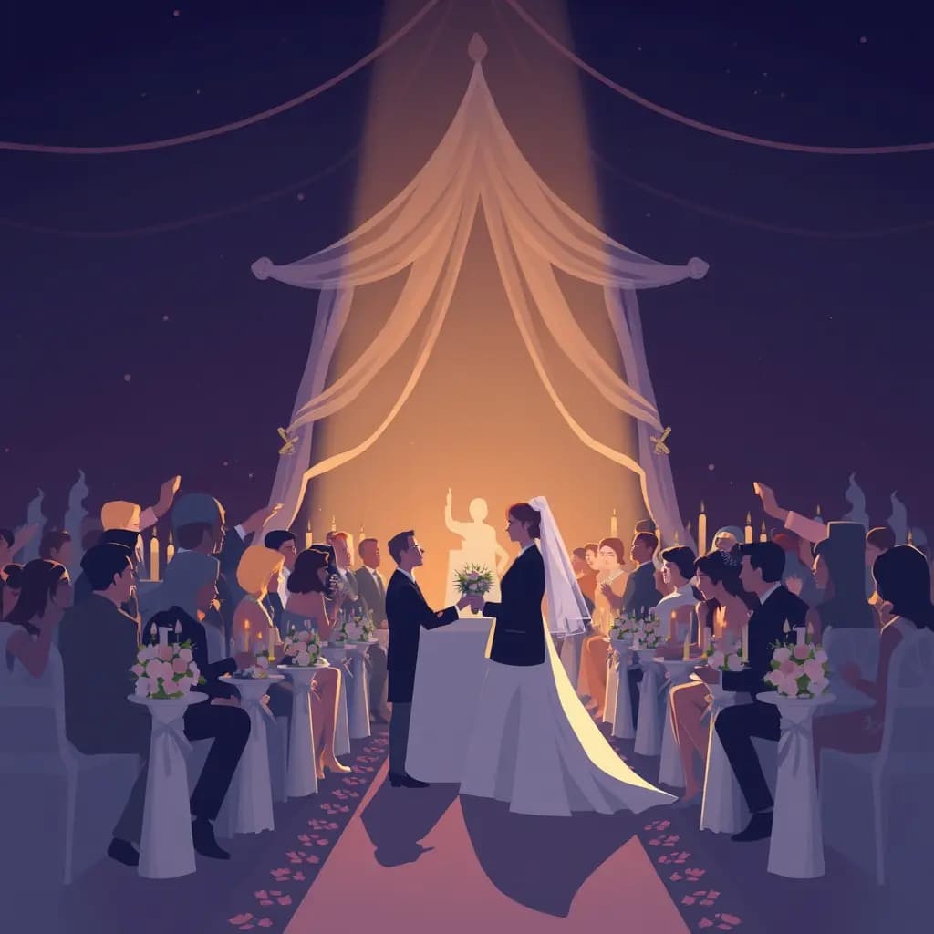 Dream illustration: Attending a wedding