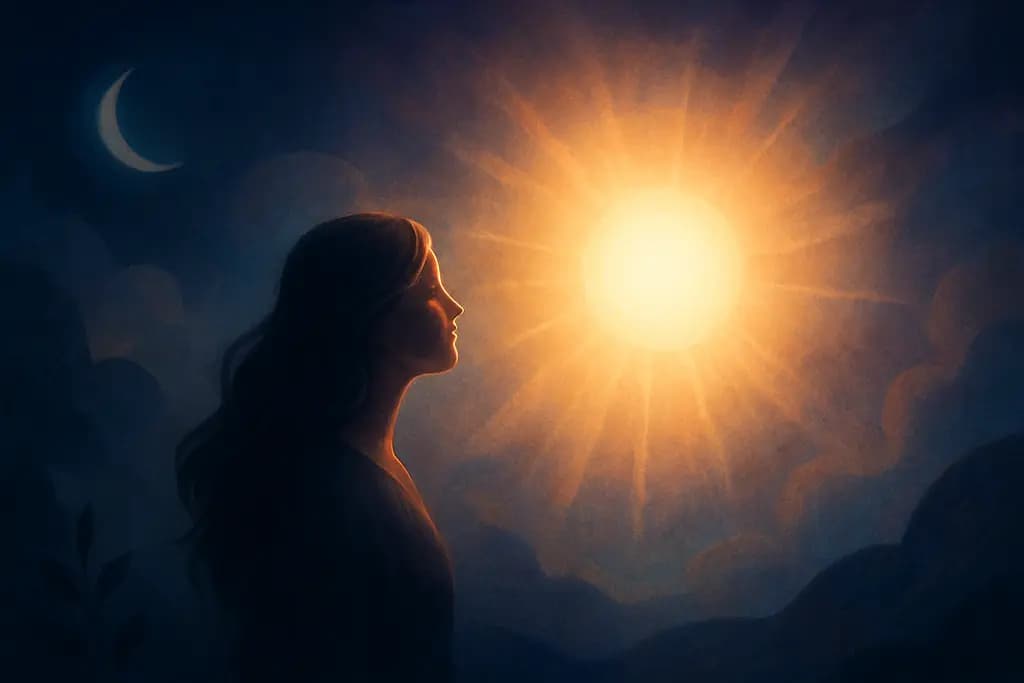 Dream illustration: Attractive bright light