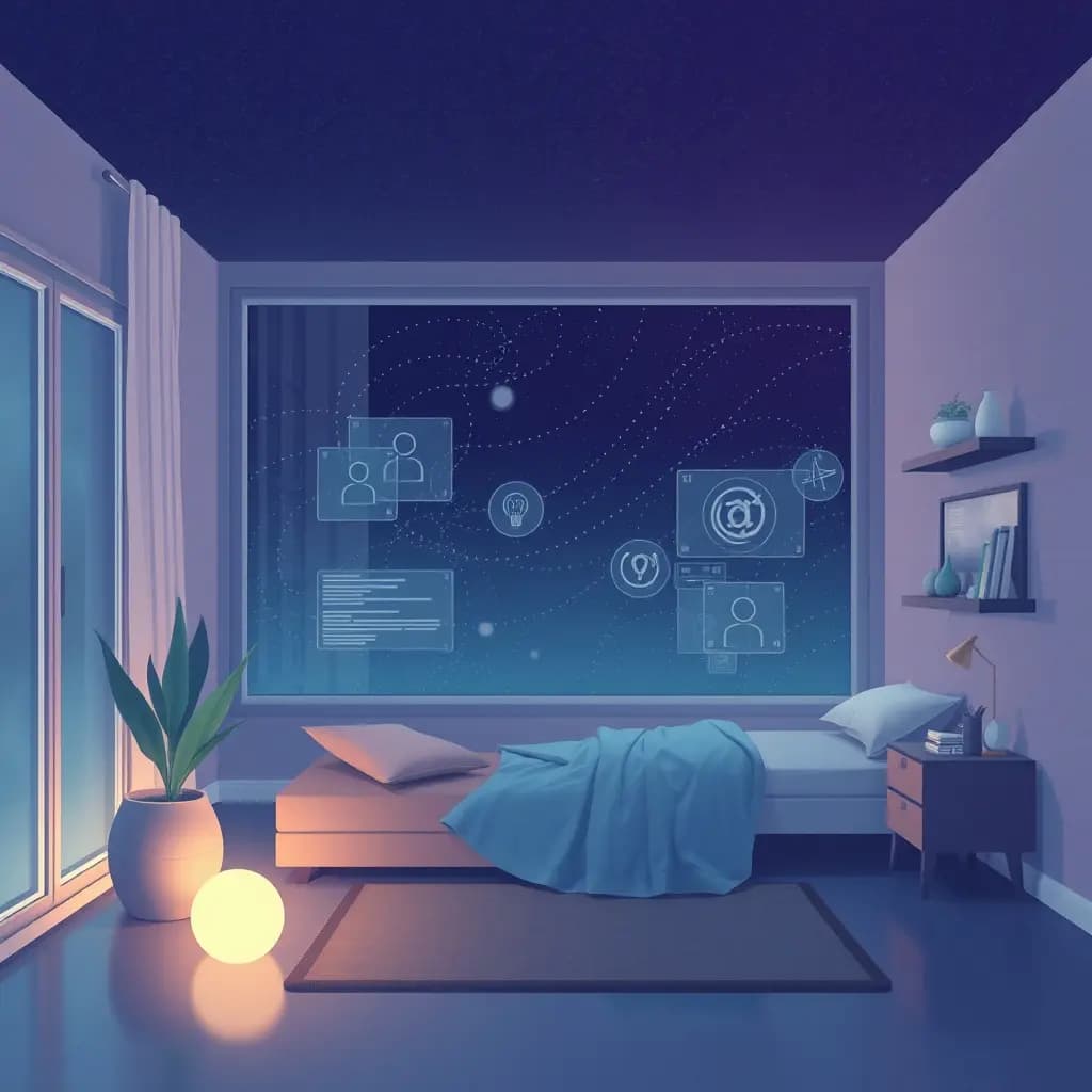 Dream illustration: Augmented reality overlays home