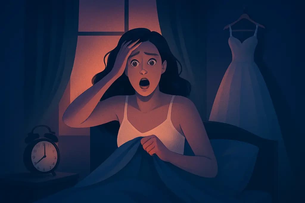 Dream illustration: Awaking late for your wedding