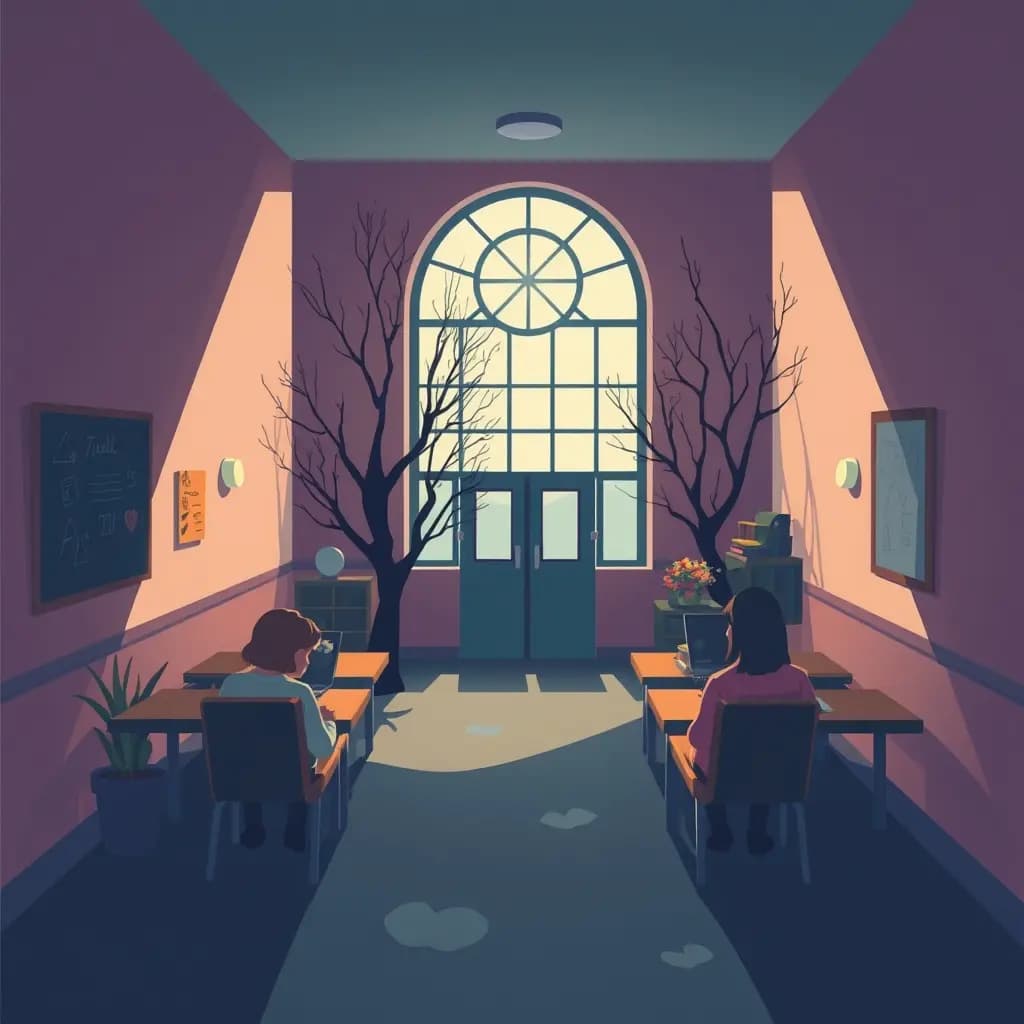Dream illustration: Back at school