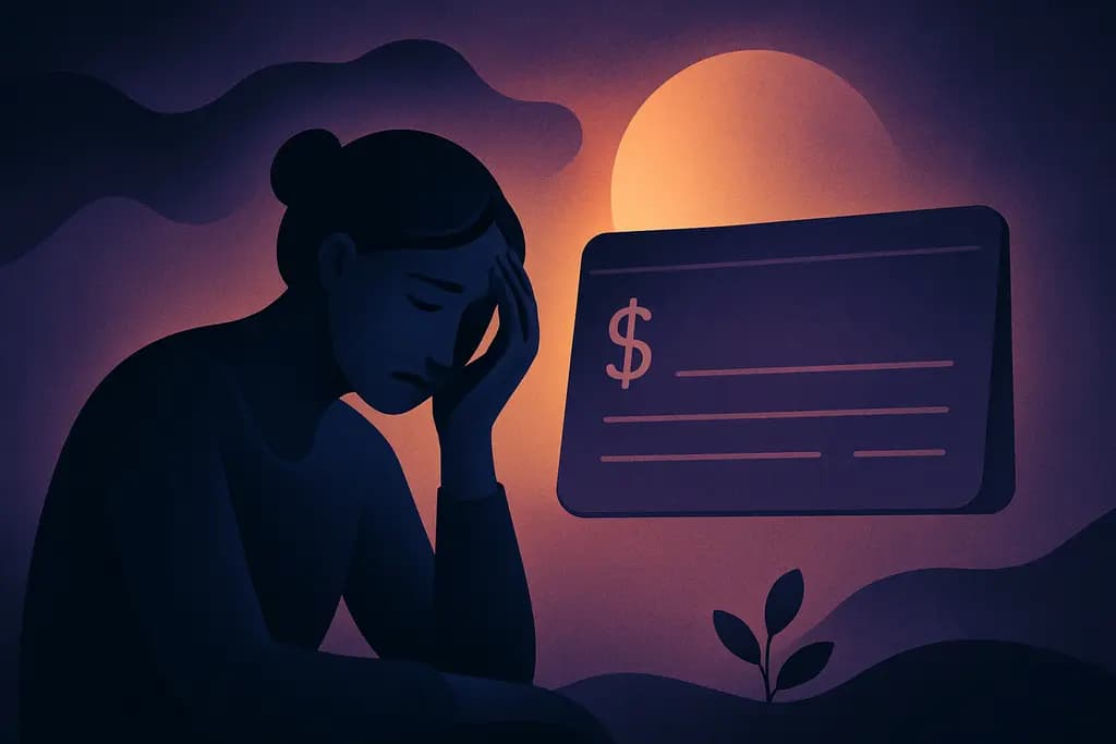 Dream illustration: Bank account empty or money gone