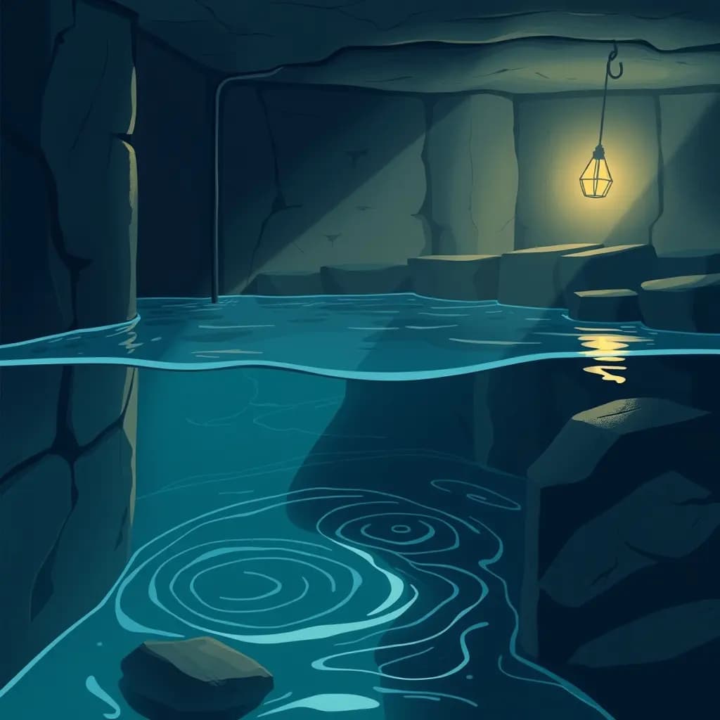 Dream illustration: Basement fills with water