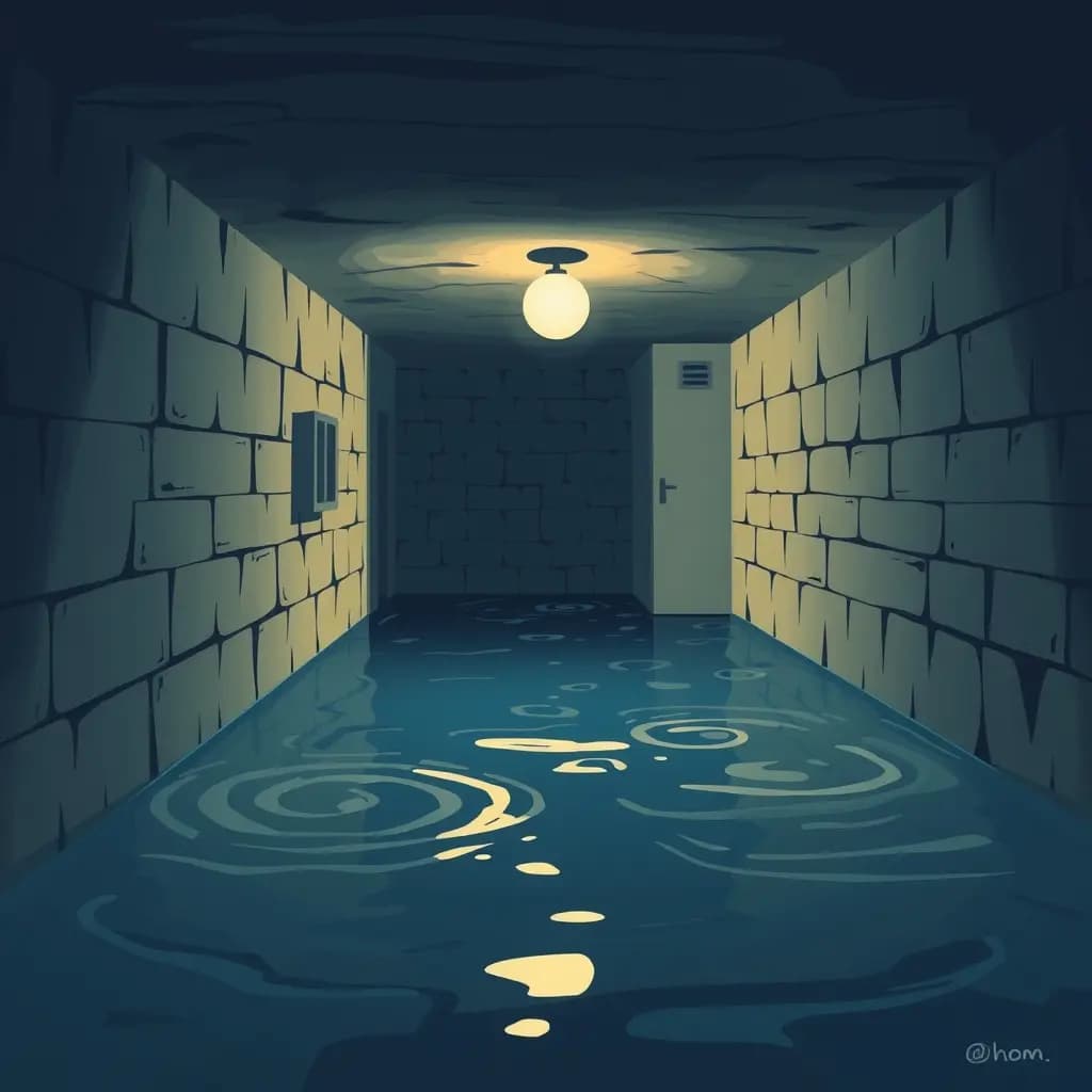 Dream illustration: Basement full of water