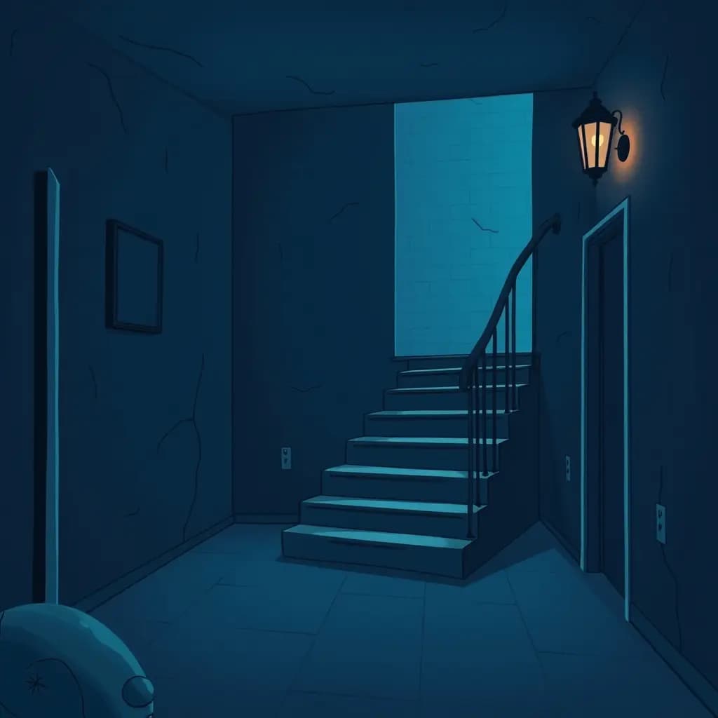 Dream illustration: Basement stairs missing
