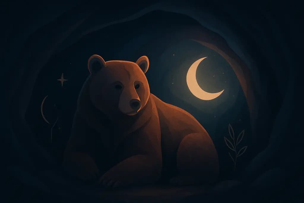 Dream illustration: Bear in a cave