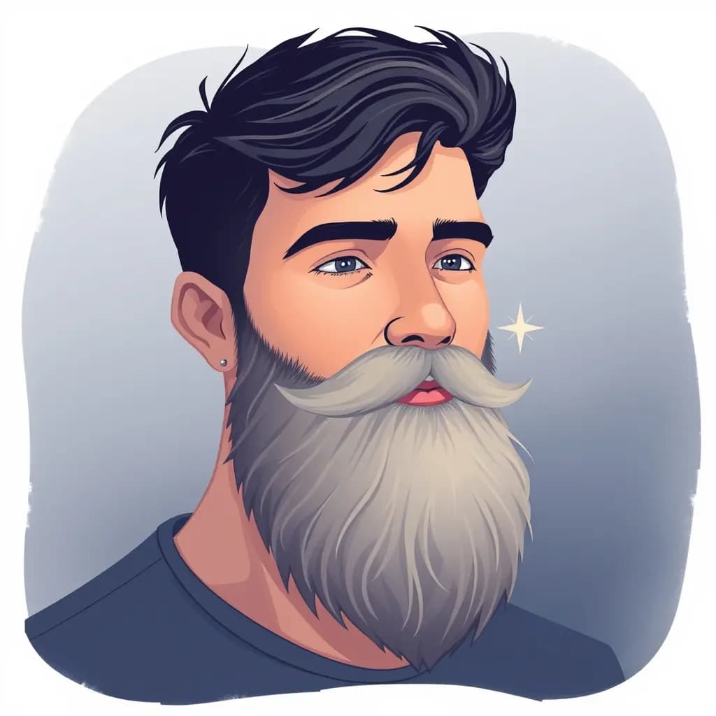 Dream illustration: Beard growing instantly
