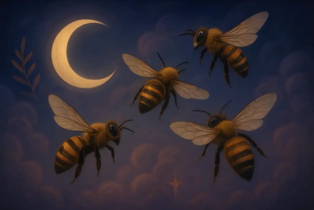 Dream illustration: Bees Buzzing Without Stinging