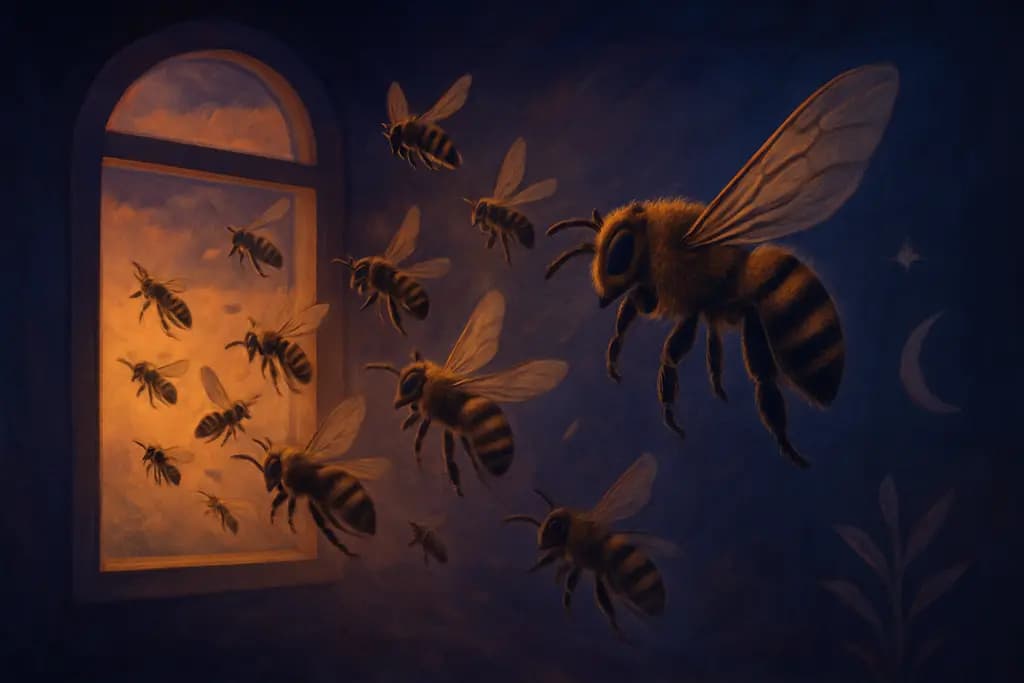 Dream illustration: Bees Swarming Inside
