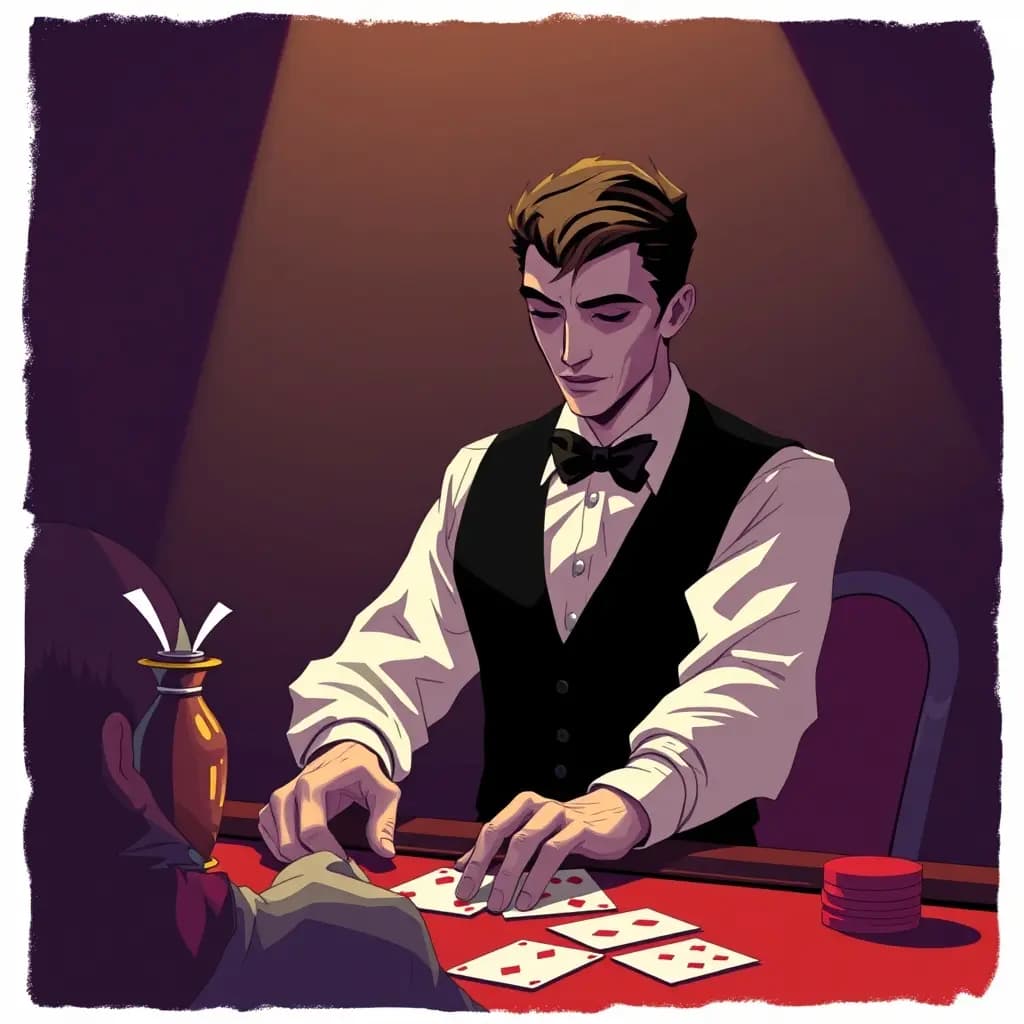 Dream illustration: Being a Poker Dealer