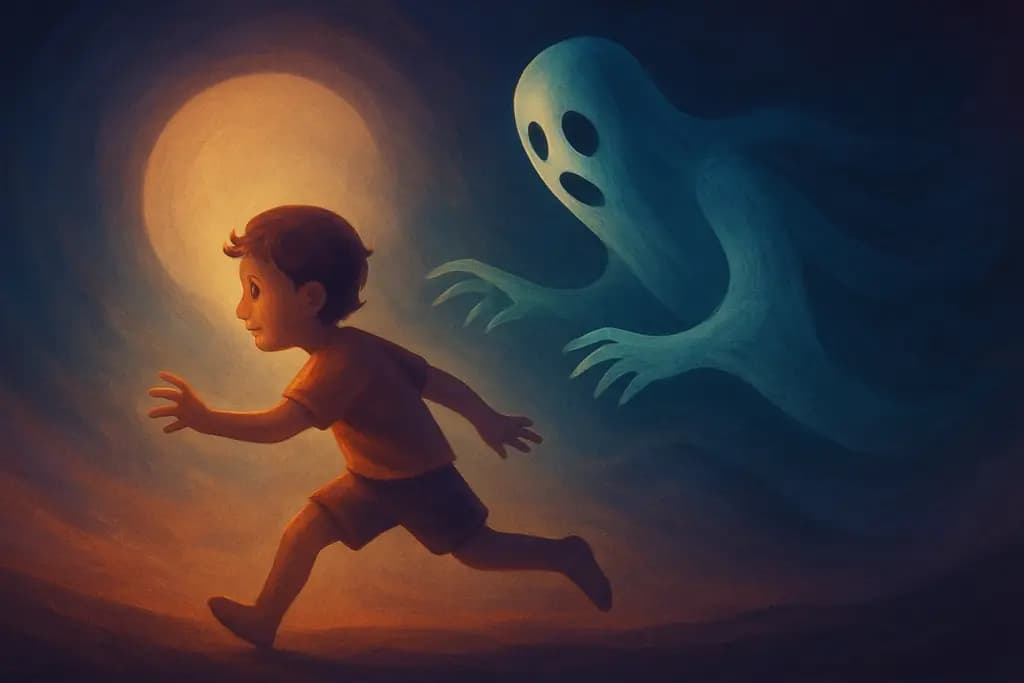 Dream illustration: being abandoned as a child chasing me