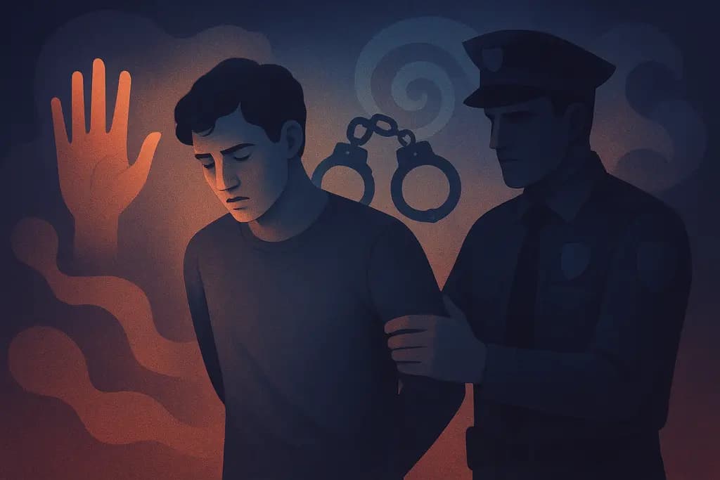 Dream illustration: Being arrested