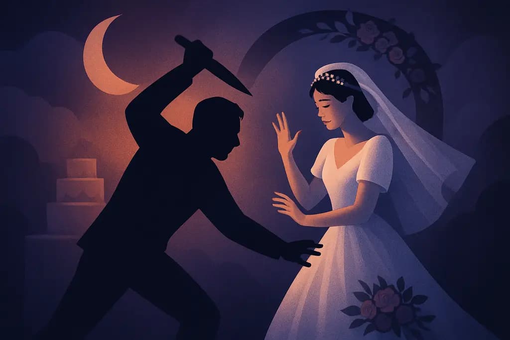 Dream illustration: being attacked at my wedding dream