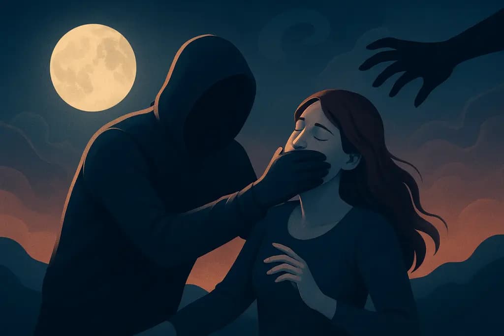 Dream illustration: being attacked by a kidnapper dream