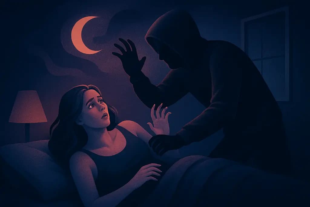 Dream illustration: being attacked by a stranger