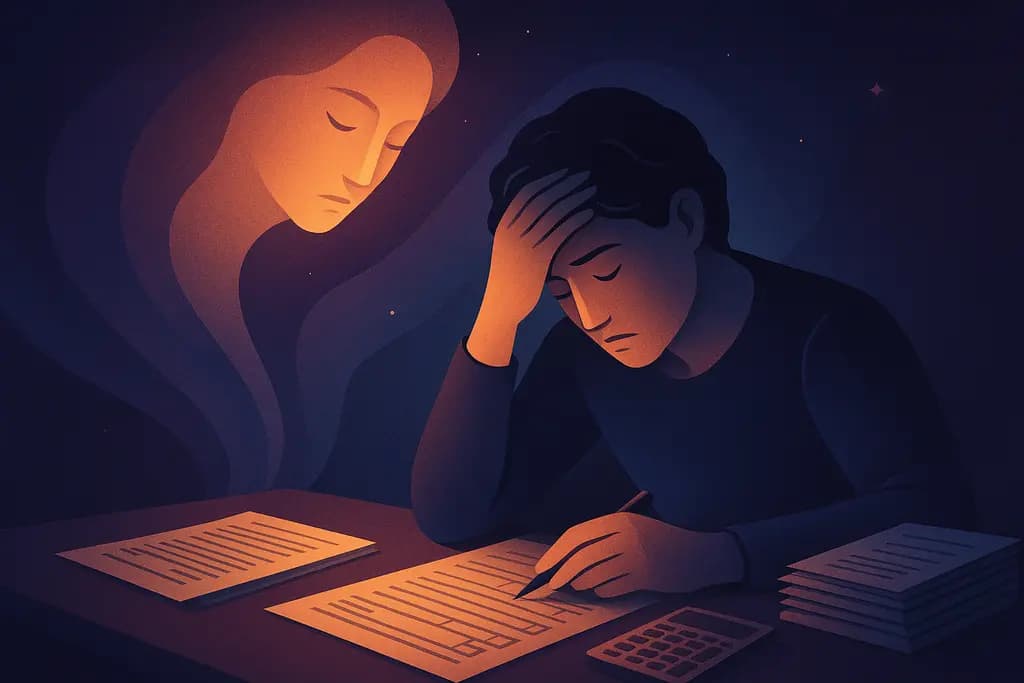 Dream illustration: Being audited, doing taxes or filling endless forms