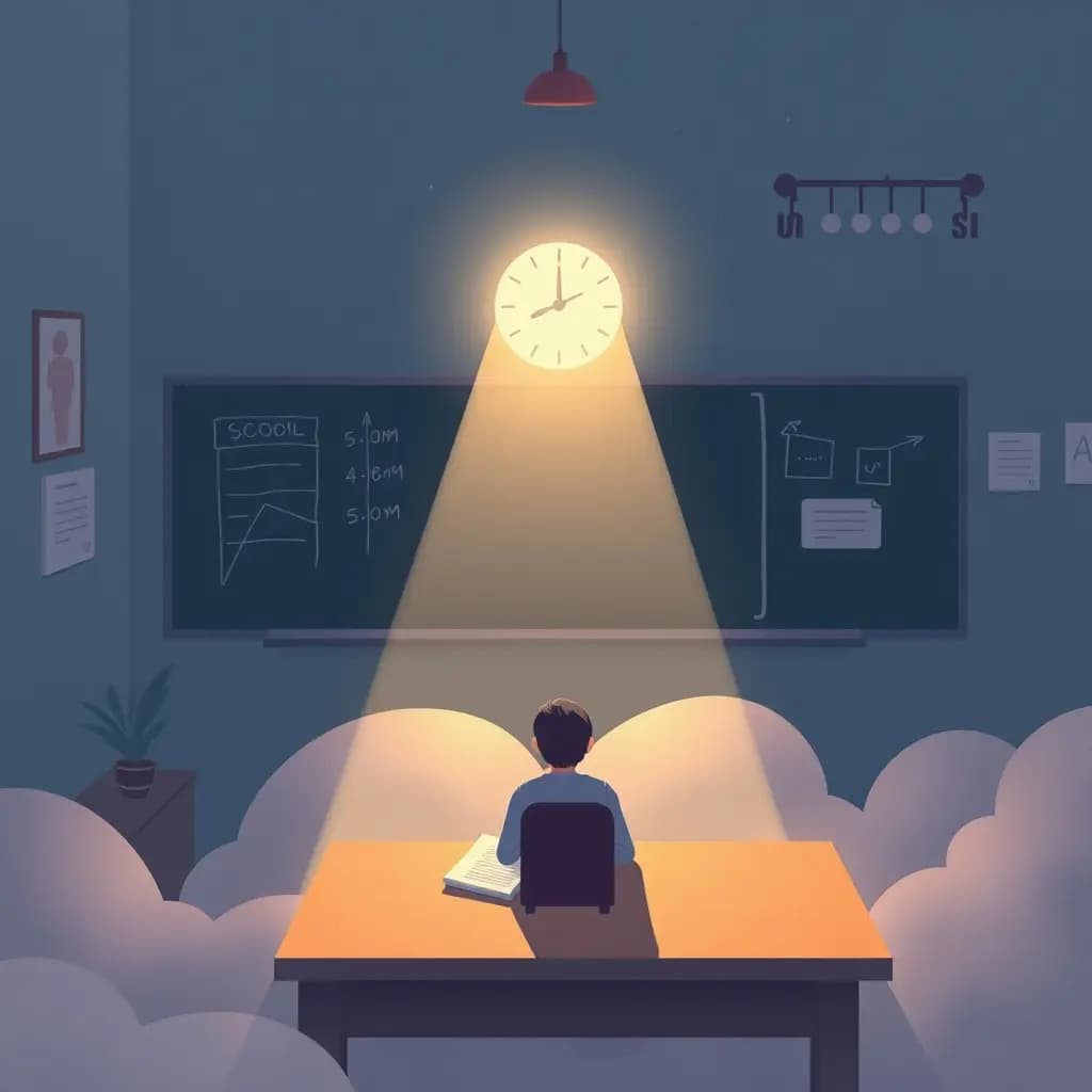 Dream illustration: Being Back in School