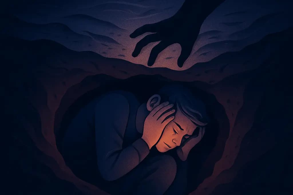Dream illustration: Being Buried Alive